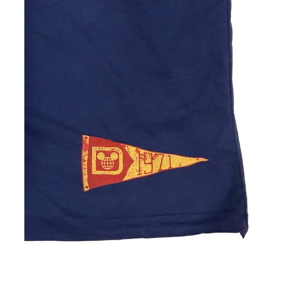 Vintage Mickey Mouse Double Sided Shirt 1971 Yellow & Blue Disney World Size XXL - Picture 7 of 11